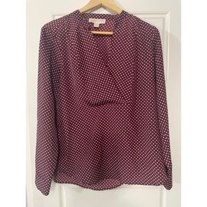 Michael Kors Polka Dot Blouse - Size Medium